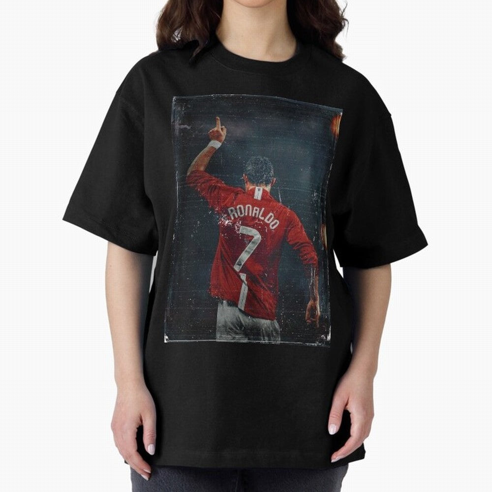 Cristiano Ronaldo Vintage Oversized T-Shirt Fuel Your Fan Pride for Match Day Hype around FIFA World Cup 2026 USA Canada Mexico, Messi, Brazil, Football Passion, Legendary Performances, Festival Vibes and Supporter Community; Perfect for People Who