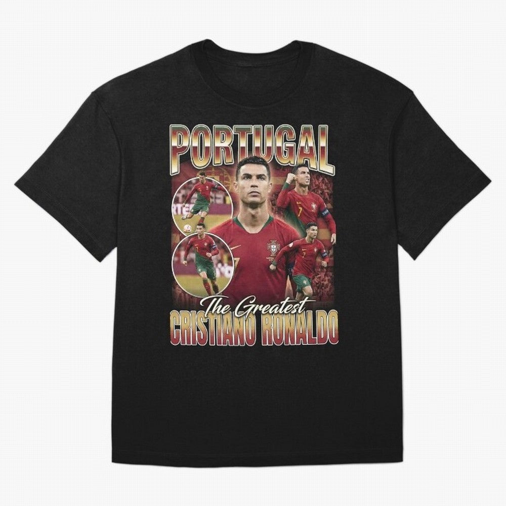Cristiano Ronaldo Portugal Vintage Oversized T-Shirt Join FIFA World Cup 2026 USA Canada Mexico Spirit, with Germany, Messi, Football Festival Excitement, Trophy Ambitions, Country Rivalries and Star Player Buzz; Created for Match Day Parties,