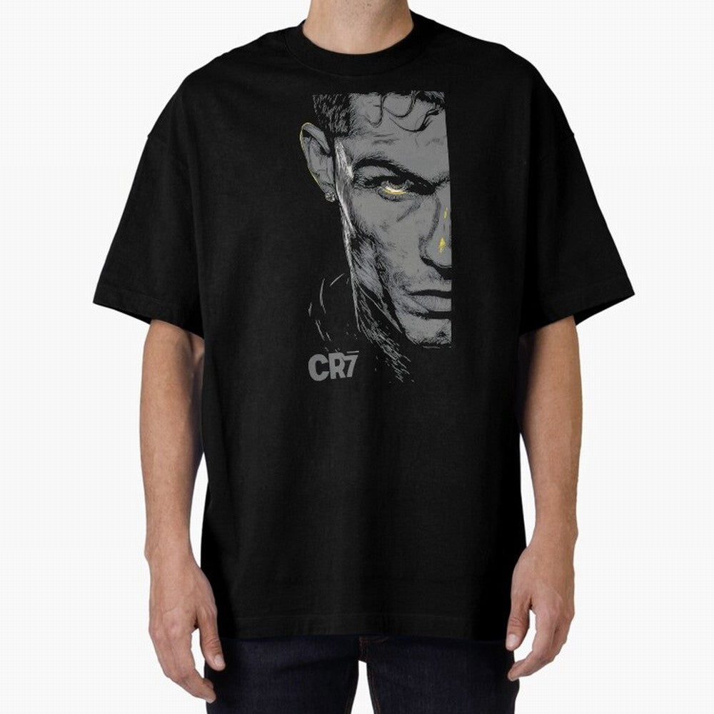Cristiano Ronaldo Goat 7 Oversized T-Shirt Experience the Global Stage of Match Day Hype around FIFA World Cup 2026 USA Canada Mexico, Cristiano Ronaldo, Haaland and CR7, Spain, Global Supporter Spirit, Legendary Goals, National Colors and