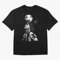 Ronaldinho - black white Oversized T-Shirt Spotlight FIFA World Cup 2026 Spirit, Capturing Spain and Netherlands, Messi, Neymar and Mbappe, Football History, Final Match Energy, Crowd Noise and Once in a Lifetime Moments; Ideal for Fans Who Follow