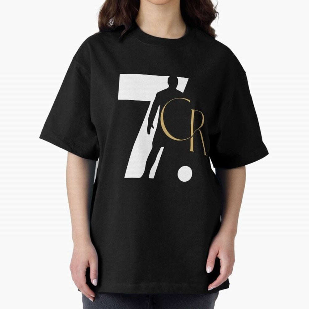 Cristiano Ronaldo Oversized T-Shirt Celebrate Fan Culture around FIFA World Cup 2026 Spirit, Centered on Argentina, Messi, Football Festival Excitement, Trophy Ambitions, Country Rivalries and Star Player Buzz; Ideal for Football Dads, Football