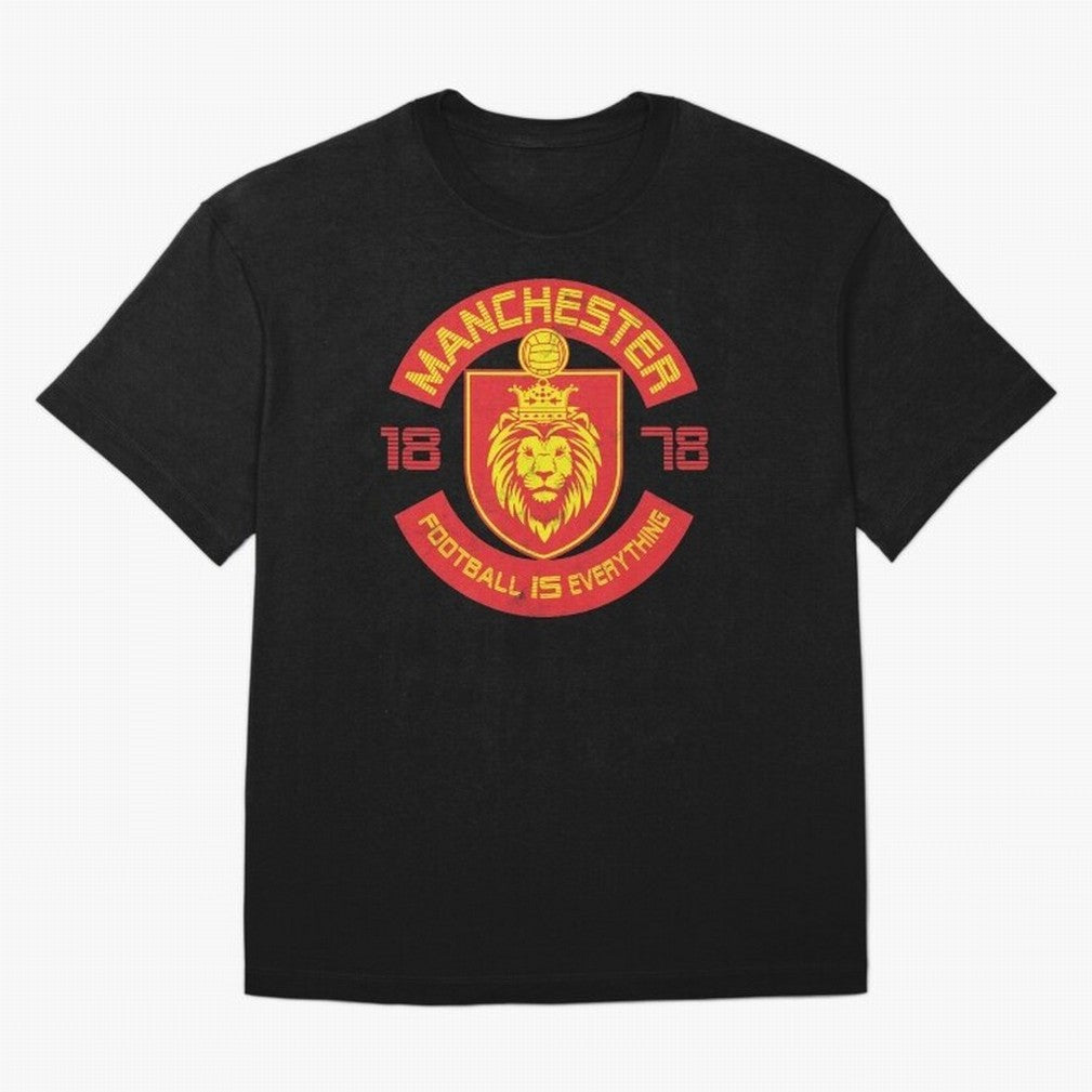 Football Is Everything - Manchester Squad Retro Oversized T-Shirt Bring Global Tournament Vibes to FIFA World Cup 2026 Group Stage for Fans of Haaland and Spain, Bringing Classic Soccer Heritage, Championship Pressure, Fan Loyalty and International