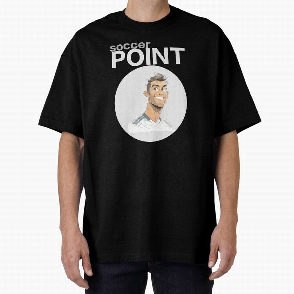 Cristiano Ronaldo POINT Oversized T-Shirt Stand Out with Spirit from Global Football Passion for FIFA World Cup 2026 Group Stage, Built around Mbappe, France and Portugal, Global Supporter Spirit, Legendary Goals, National Colors and Tournament