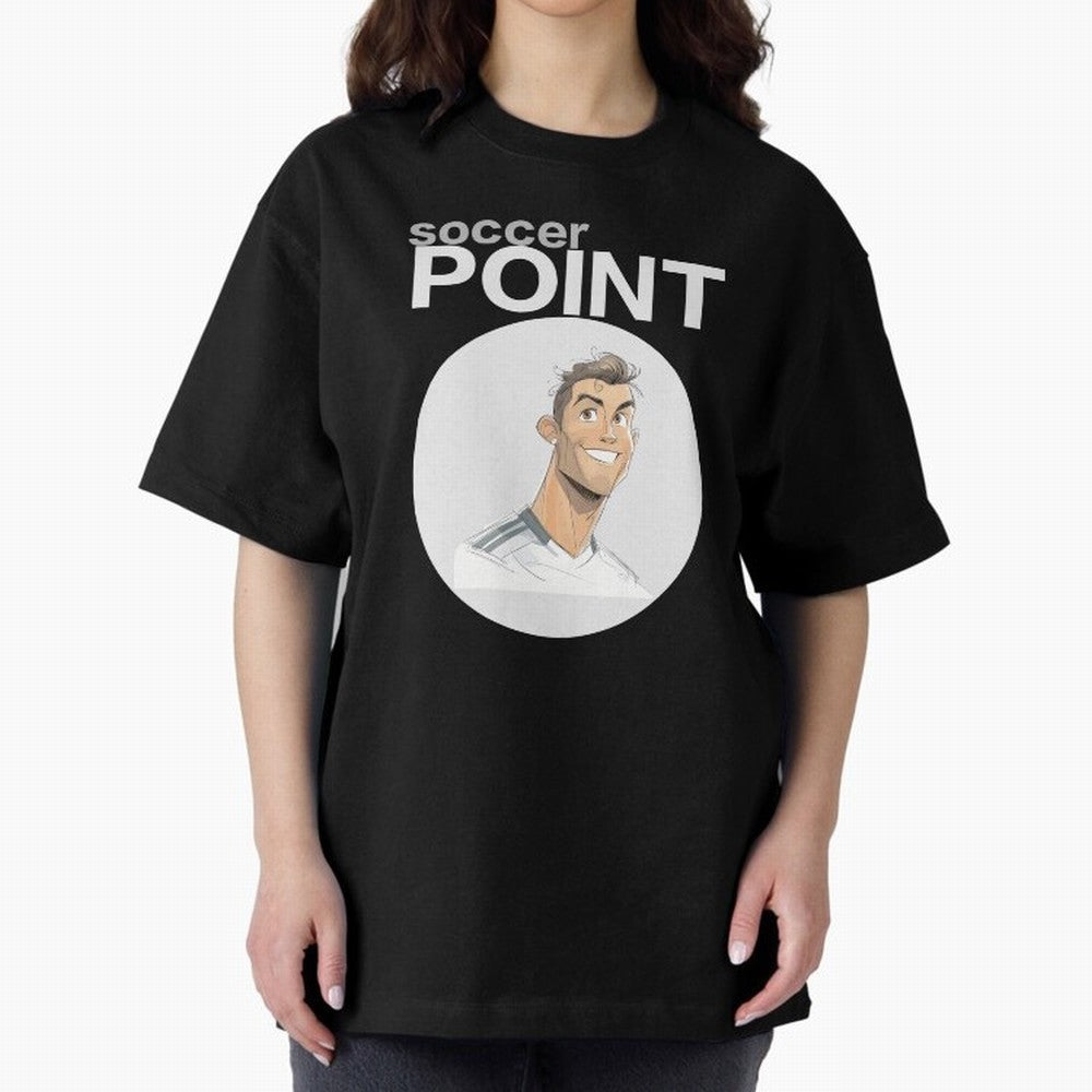 Cristiano Ronaldo POINT Oversized T-Shirt Stand Out with Spirit from Global Football Passion for FIFA World Cup 2026 Group Stage, Built around Mbappe, France and Portugal, Global Supporter Spirit, Legendary Goals, National Colors and Tournament