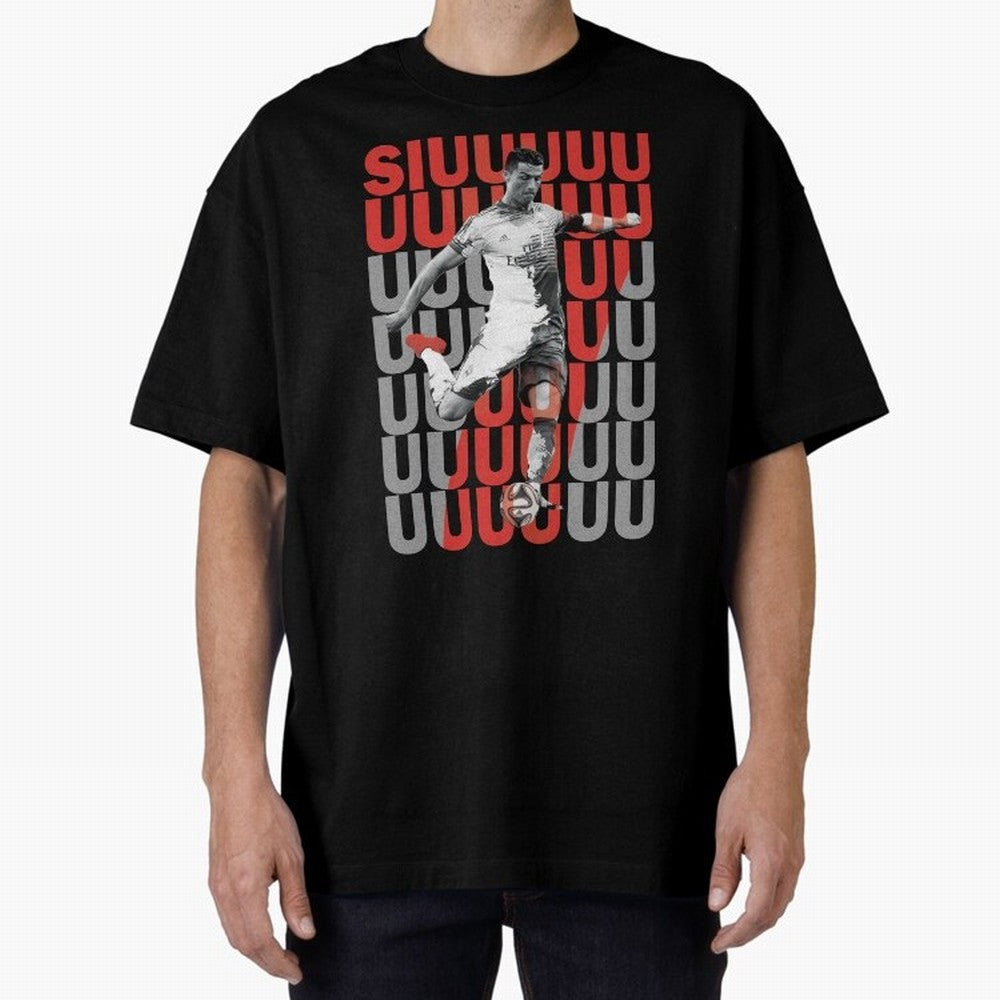 Siuuuuuu Cristiano Ronaldo Oversized T-Shirt Join Match Day Hype around FIFA World Cup 2026 USA Canada Mexico, Mbappe and Neymar, Portugal, Spain and Germany, Stadium Memories, Football Loyalty, International Chants and Championship Tradition;