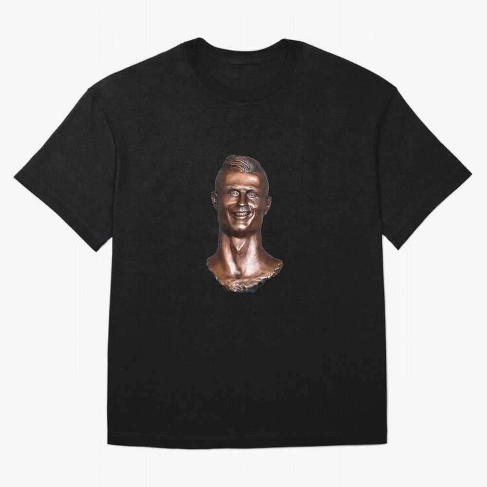 Cristiano Ronaldo Statue Oversized T-Shirt Join the Countdown to Match Day Hype around FIFA World Cup 2026, Mbappe and Neymar, Brazil, Portugal and Argentina, Soccer Culture, Superstar Moments, National Team Dreams and Competitive Fire; Built for