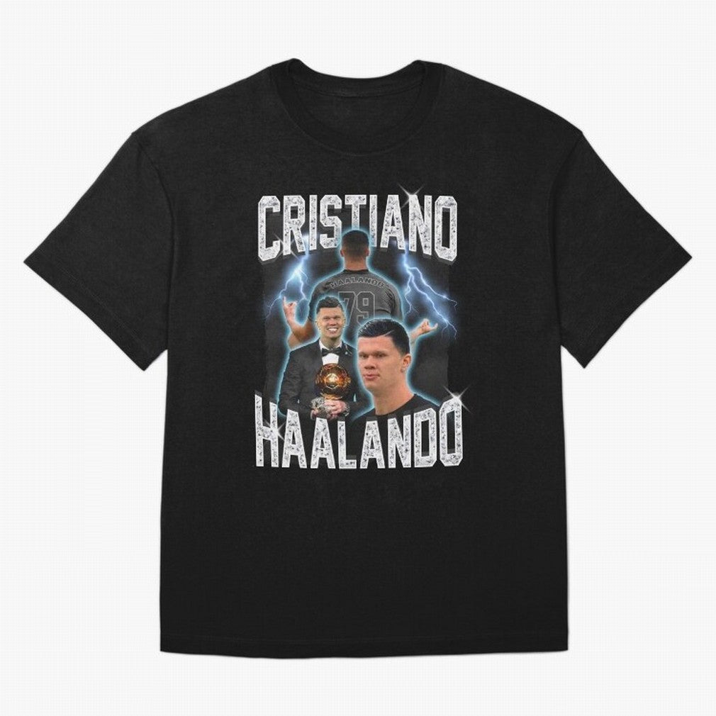 Cristiano Haalando Oversized T-Shirt Honor Champions and Dreams in the FIFA World Cup 2026 Journey through Mbappe Highlights, Netherlands Pride, Soccer Culture, Superstar Moments, National Team Dreams and Competitive Fire; Ideal for Passionate Fans