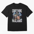 Cristiano Haalando Oversized T-Shirt Honor Champions and Dreams in the FIFA World Cup 2026 Journey through Mbappe Highlights, Netherlands Pride, Soccer Culture, Superstar Moments, National Team Dreams and Competitive Fire; Ideal for Passionate Fans