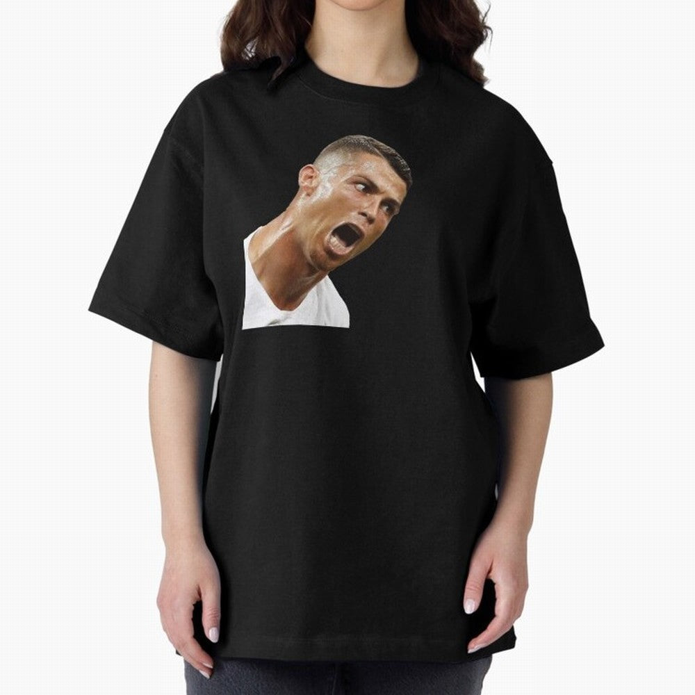 cristiano ronaldo siuuu meme Oversized T-Shirt Bring Trophy Dreams to Match Day Hype around FIFA World Cup 2026, Messi, Neymar and Mbappe, Germany, Tournament Hype, Historic Matchups, Family Viewing Parties and Global Sports Pride; Perfect for
