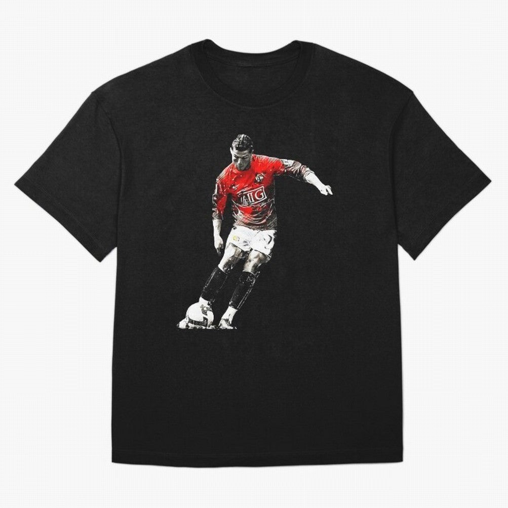 Cristiano Ronaldo Manchester 2008 Oversized T-Shirt Honor the Football Icons of FIFA World Cup 2026 Group Stage for Fans of Messi, Neymar and Mbappe and Germany, Bringing Fan Favorite Moments, National Team Passion, Big Match Drama and Soccer