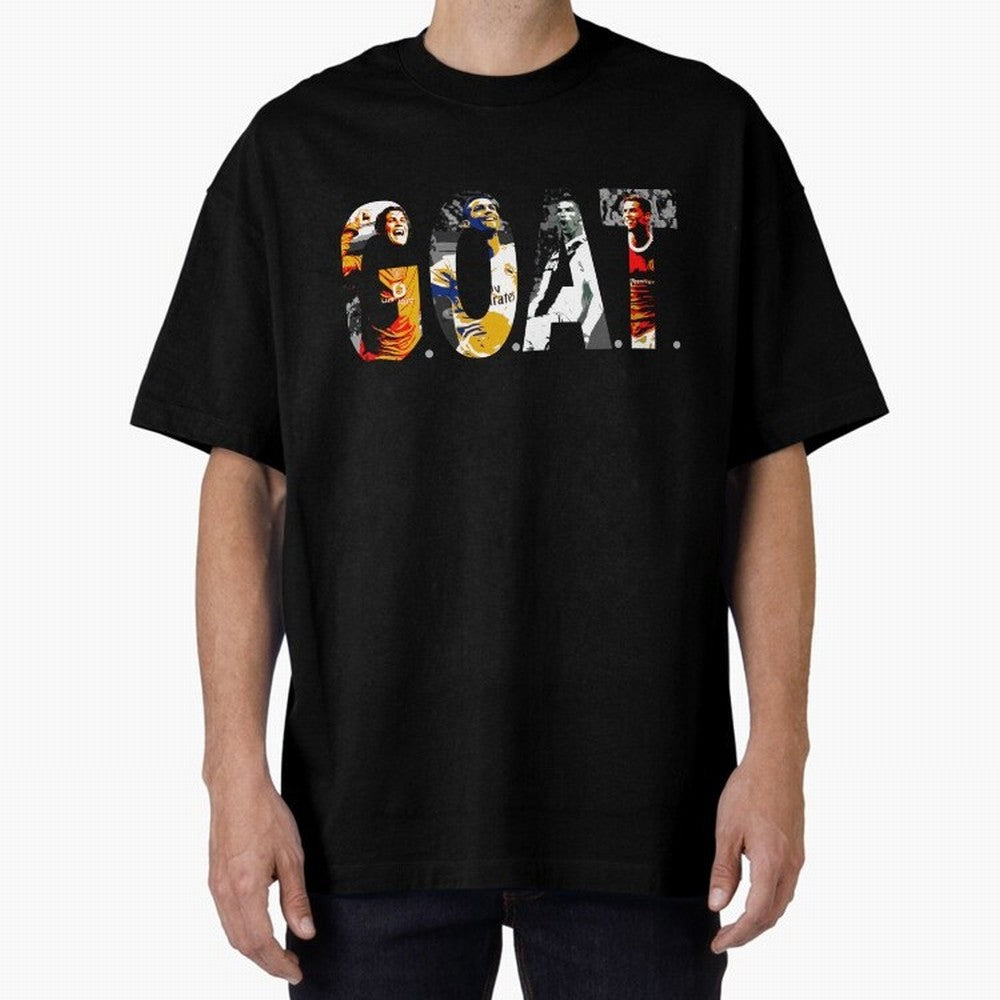 Cristiano Ronaldo, Greatest Football Player of All Time Oversized T-Shirt Fuel Your Fan Pride for Match Day Hype around FIFA World Cup 2026 USA Canada Mexico, Neymar, Germany, Retro Football Energy, Iconic Rivalries, Trophy Chase Drama and Stadium