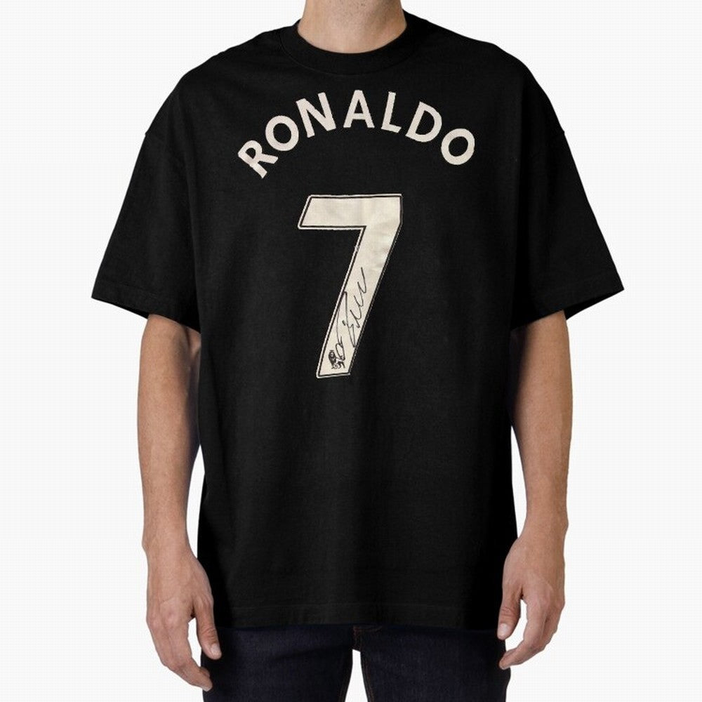 CR7 Uniform with signature Oversized T-Shirt Back the Journey through FIFA World Cup 2026 Group Stage Spirit, Made for Brazil, Cristiano Ronaldo, Sports Nostalgia, International Competition, Famous Players and Unforgettable Victories; Perfect for