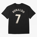 CR7 Uniform with signature Oversized T-Shirt Back the Journey through FIFA World Cup 2026 Group Stage Spirit, Made for Brazil, Cristiano Ronaldo, Sports Nostalgia, International Competition, Famous Players and Unforgettable Victories; Perfect for