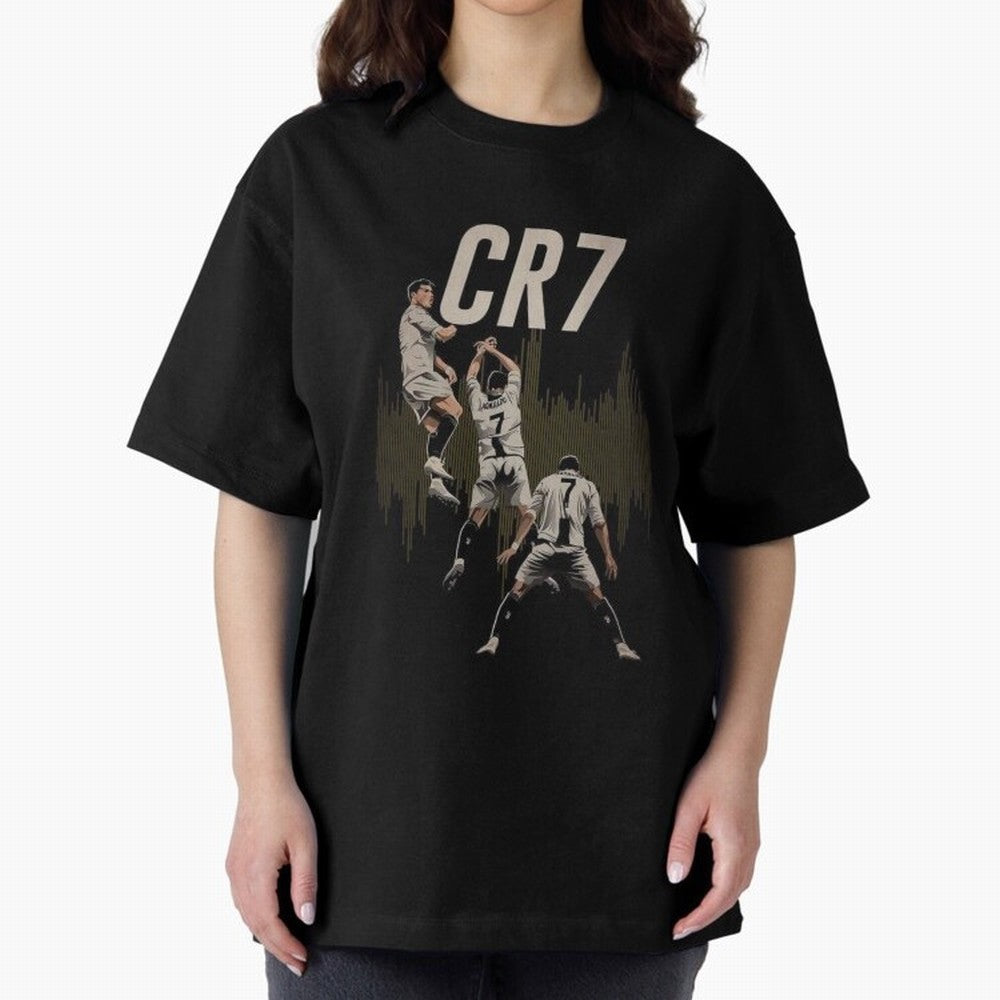 Illustration Ronaldo Design Oversized T-Shirt Fuel the Hype around the FIFA World Cup 2026 Group Stage Journey through Cristiano Ronaldo Highlights, Germany Pride, Supporter Pride, Iconic Celebrations, Legendary Names and Global Match Day Energy;