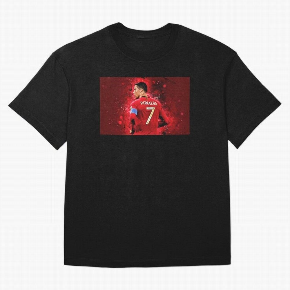 Cristiano Ronaldo Oversized T-Shirt Carry the Colors and Pride of Match Day Hype around FIFA World Cup 2026 USA Canada Mexico, Haaland and Mbappe, France and Portugal, Worldwide Fan Energy, Dramatic Goals, Stadium Lights and Championship