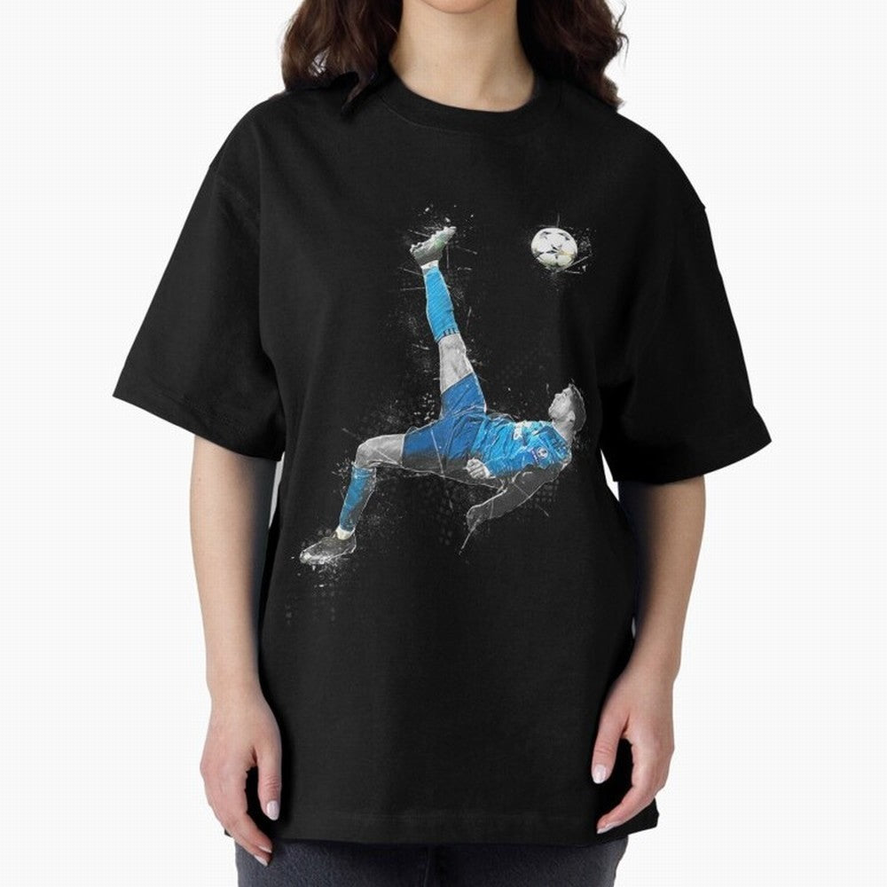 Cristiano Ronaldo Cristiano Ronaldo Oversized T-Shirt Make Every Kick Count in FIFA World Cup 2026 Centered on Haaland, Brazil, Portugal and Argentina Energy, Supporter Pride, Iconic Celebrations, Legendary Names and Global Match Day Energy; Made