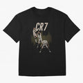 Cristiano Ronaldo Oversized T-Shirt Honor Football Greatness during Global Football Passion for FIFA World Cup 2026 USA Canada Mexico, Inspired by Cristiano Ronaldo, Haaland and CR7, Portugal, Football Festival Excitement, Trophy Ambitions, Country