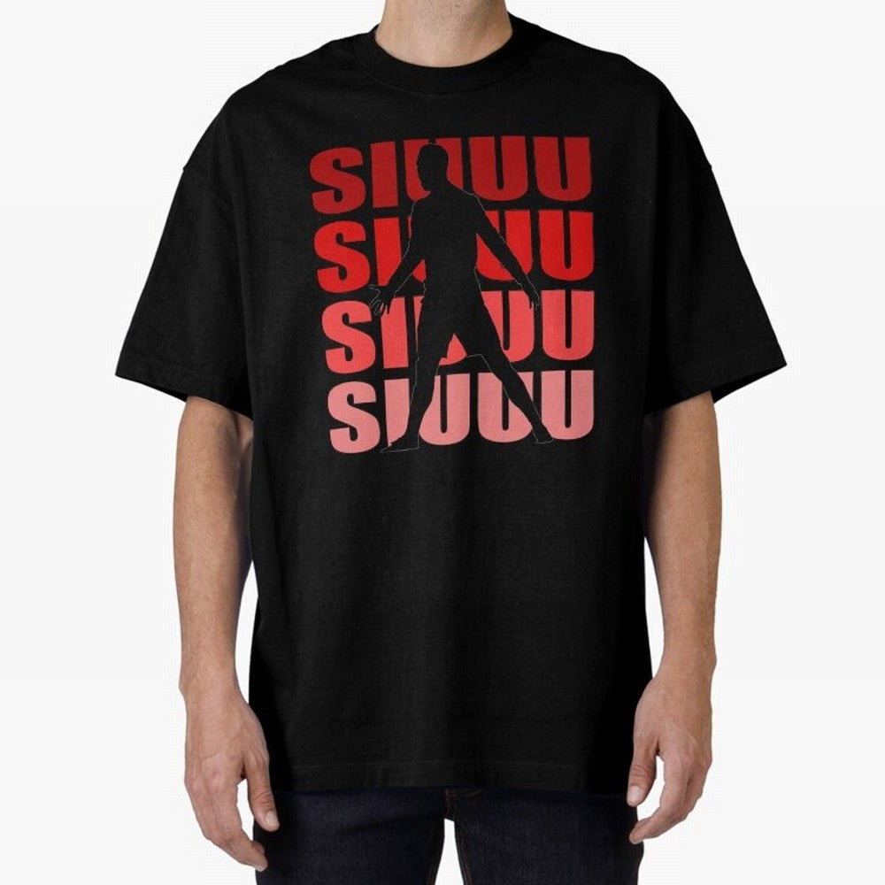cristiano ronaldo siuuu Oversized T-Shirt Feel the Heartbeat of Match Day Hype around FIFA World Cup 2026 USA Canada Mexico, Messi, CR7 and Mbappe, France, Vintage Soccer Flavor, Modern Football Stars, National Flags and Final Night Emotion; Built