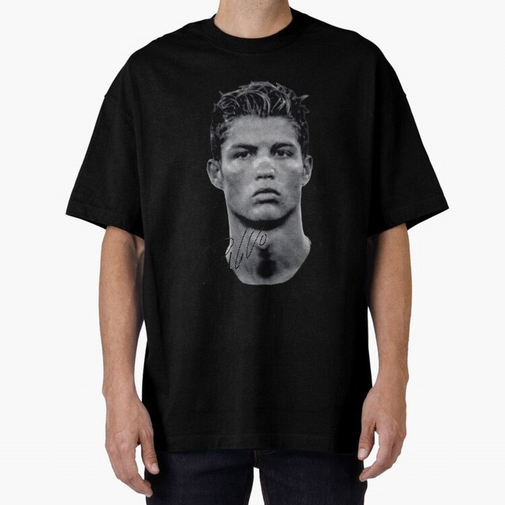Cristiano Ronaldo Vintage Tshirt Oversized T-Shirt Show Passion for the Stars of FIFA World Cup 2026 USA Canada Mexico Spirit, Connected to Brazil, Neymar, Haaland and Cristiano Ronaldo, Football History, Final Match Energy, Crowd Noise and Once in