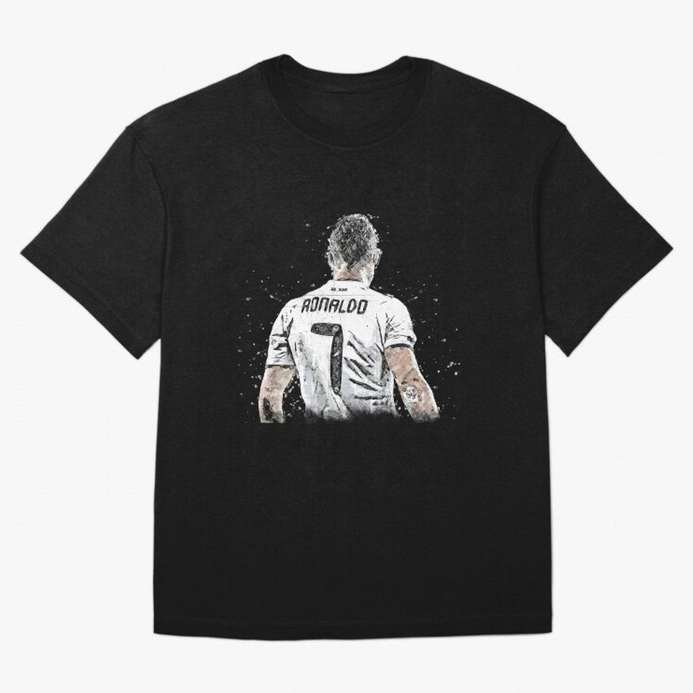 Cristiano ronaldo back Oversized T-Shirt Show Match Day Excitement for FIFA World Cup 2026 Group Stage Spirit, Inspired by Brazil, Portugal and Argentina, Cristiano Ronaldo, Haaland and CR7, Championship Spirit, Famous Goals, Roaring Crowds and