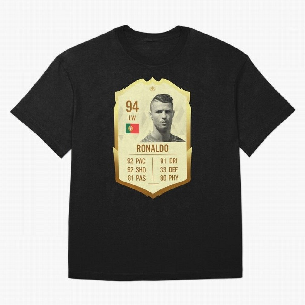 Cristiano Ronaldo Ultimate Card Oversized T-Shirt Support the Legends of the FIFA World Cup 2026 Group Stage Journey through Neymar Highlights, Brazil Pride, Stadium Chants, National Pride, Trophy Dreams and Unforgettable Football Memories; Great