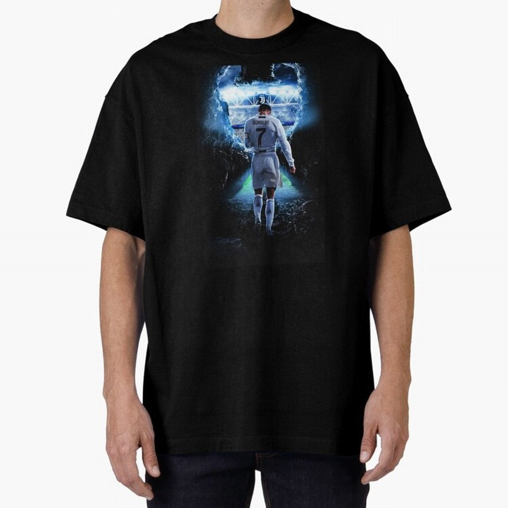 Football player Oversized T-Shirt Support Your Favorite Stars during FIFA World Cup 2026 for Fans of Neymar, Haaland and Cristiano Ronaldo and Spain and Netherlands, Bringing Classic Soccer Heritage, Championship Pressure, Fan Loyalty and
