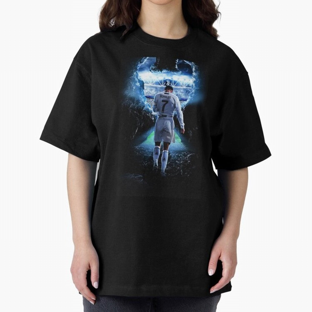 Football player Oversized T-Shirt Support Your Favorite Stars during FIFA World Cup 2026 for Fans of Neymar, Haaland and Cristiano Ronaldo and Spain and Netherlands, Bringing Classic Soccer Heritage, Championship Pressure, Fan Loyalty and