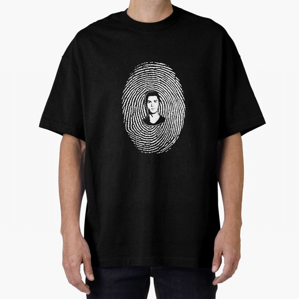 Cristiano Ronaldo fingerprint Oversized T-Shirt Make Your Look Match FIFA World Cup 2026 USA Canada Mexico Capturing Cristiano Ronaldo, Germany Energy, Sports Nostalgia, International Competition, Famous Players and Unforgettable Victories; Great