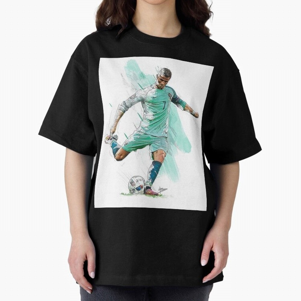 Cristiano ronaldo 7 Oversized T-Shirt Bring Supporter Culture to Global Football Passion for FIFA World Cup 2026 USA Canada Mexico, with Messi, CR7 and Mbappe, Brazil, Portugal and Argentina, Soccer Culture, Superstar Moments, National Team Dreams