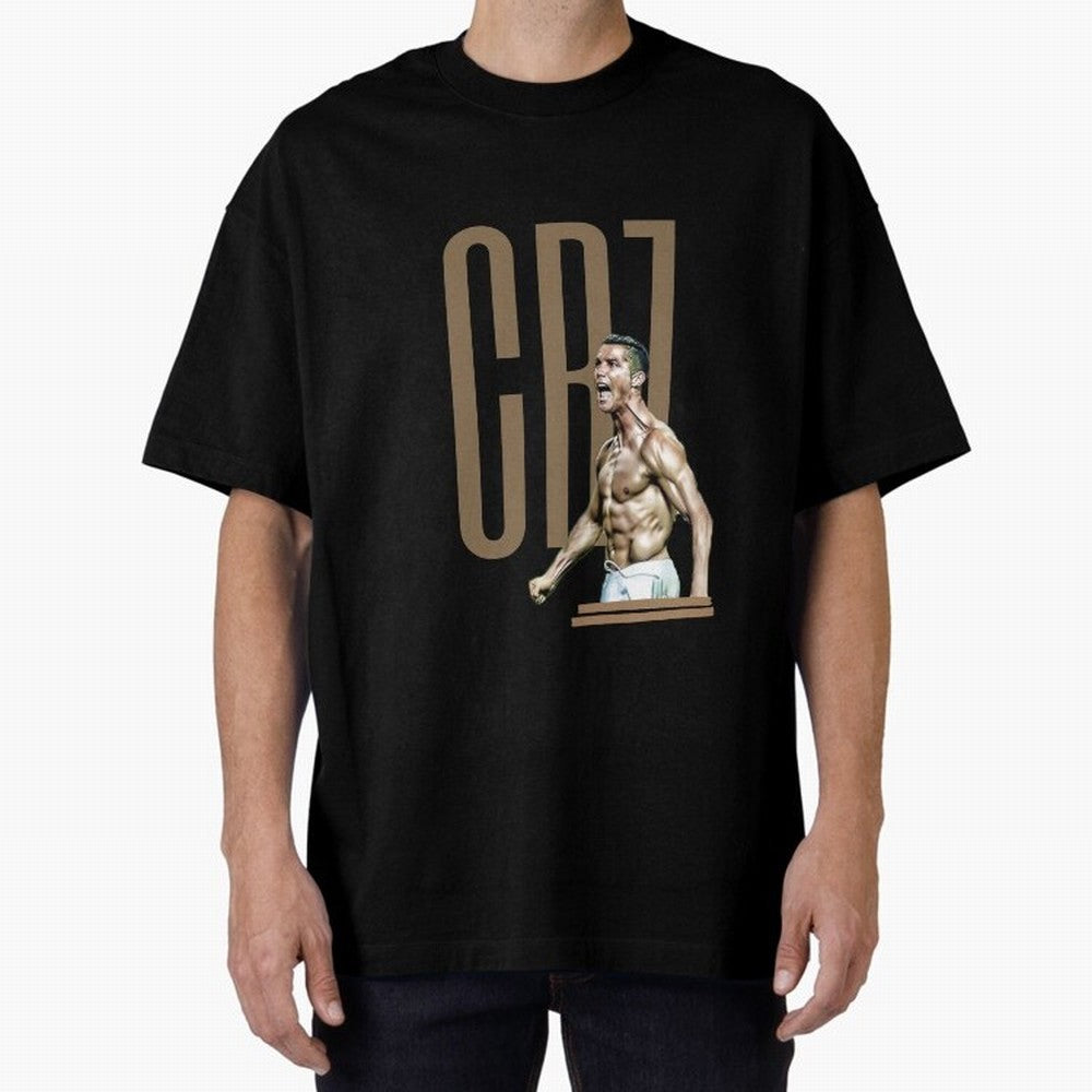 Best Seller - CR7 - Cristiano Ronaldo Merchandise Oversized T-Shirt Bring a Champion Mindset to the FIFA World Cup 2026 Group Stage Journey through Mbappe Highlights, England and Germany Pride, Football History, Final Match Energy, Crowd Noise and