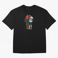 Messi Ronaldo Chit Chat Illustration Oversized T-Shirt Share the Excitement of FIFA World Cup 2026 for Fans of Messi and England and Germany, Bringing Football Festival Excitement, Trophy Ambitions, Country Rivalries and Star Player Buzz; Ideal for