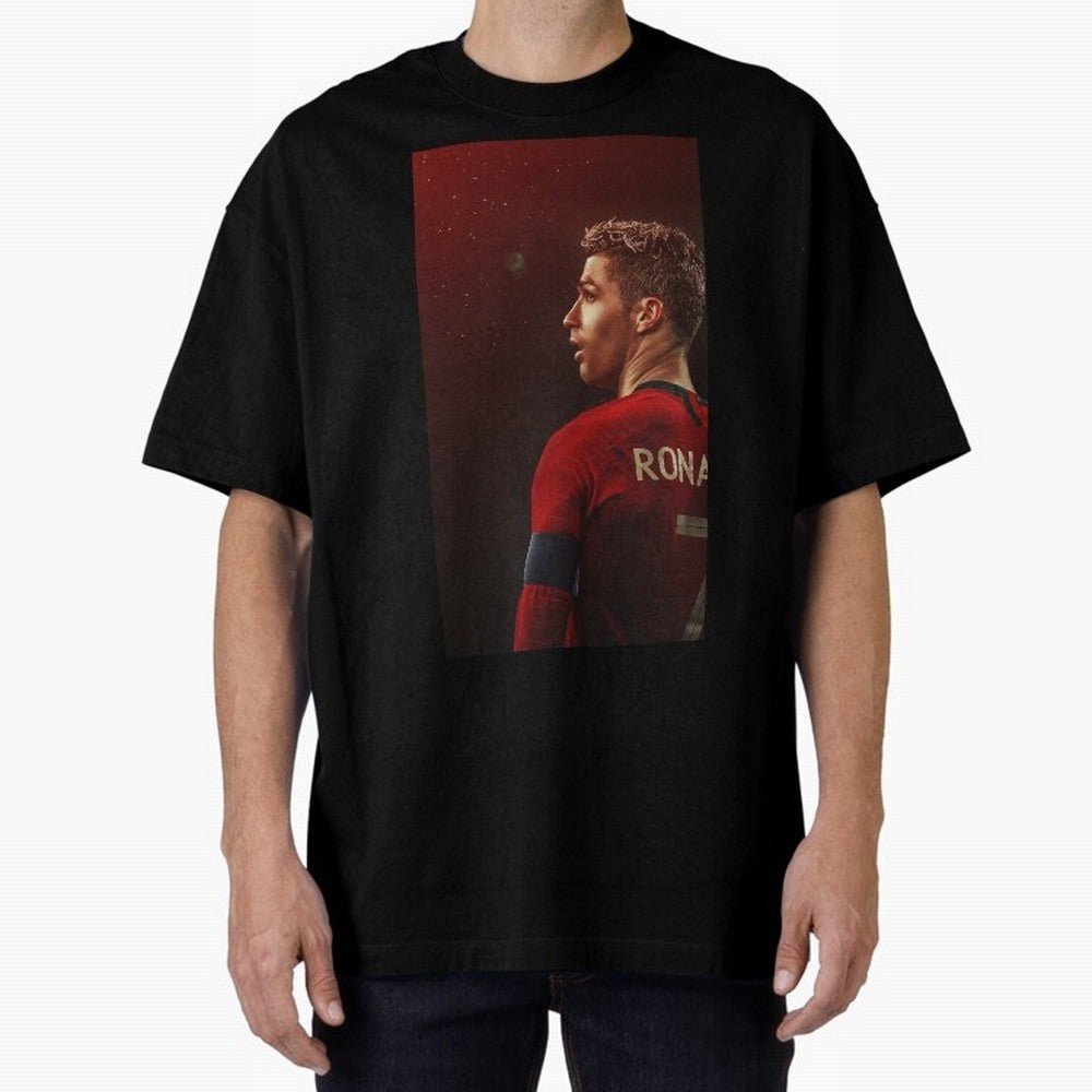 Art Ronaldo Wallpaper Oversized T-Shirt Bring World Football Passion into the FIFA World Cup 2026 Journey through Haaland Highlights, Netherlands Pride, Goal Celebration Energy, Supporter Heritage, Football Icons and Worldwide Tournament Joy;