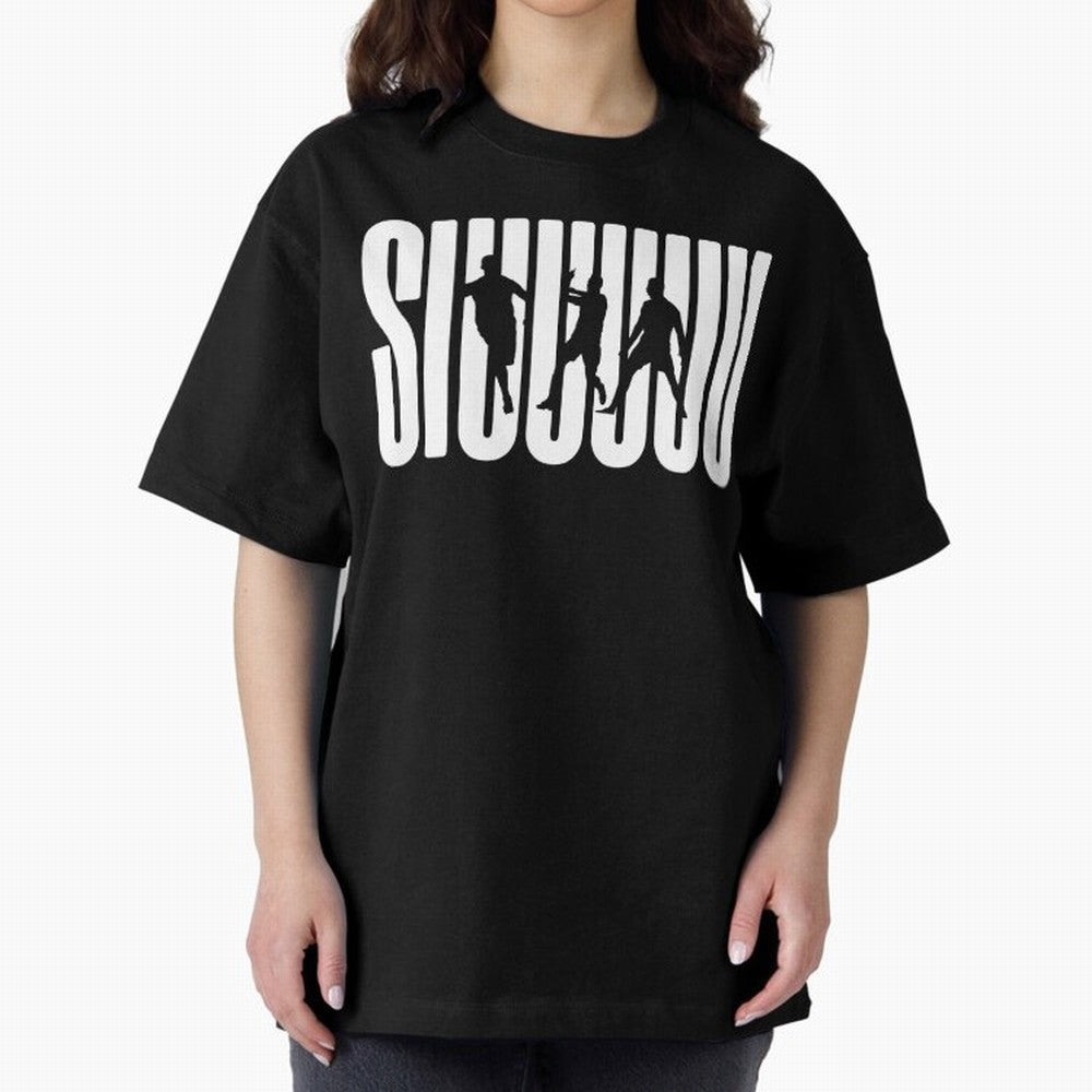 Siuuu Cristiano ronaldo CR7 funny Oversized T-Shirt Back Your Heroes with FIFA World Cup 2026 Inspired by Neymar, France and Portugal Energy, Retro Football Energy, Iconic Rivalries, Trophy Chase Drama and Stadium Atmosphere; Perfect for Supporters