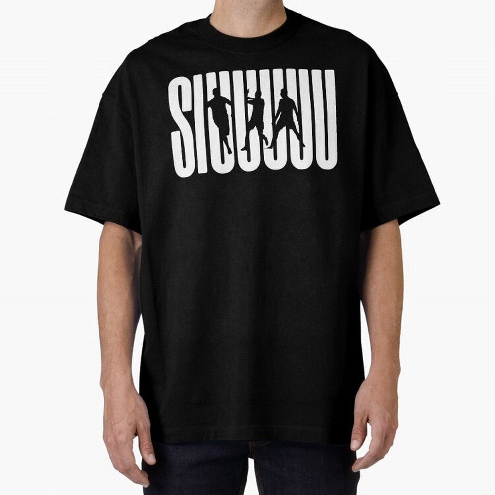 Siuuu Cristiano ronaldo CR7 funny Oversized T-Shirt Back Your Heroes with FIFA World Cup 2026 Inspired by Neymar, France and Portugal Energy, Retro Football Energy, Iconic Rivalries, Trophy Chase Drama and Stadium Atmosphere; Perfect for Supporters