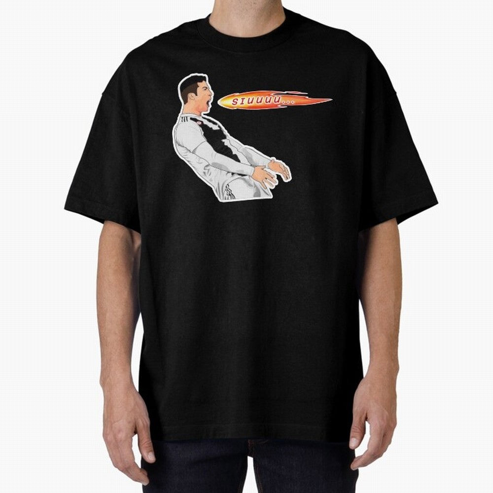 Siuuu Cristiano ronaldo funny Oversized T-Shirt Carry the Dream of Match Day Hype around FIFA World Cup 2026 USA Canada Mexico, Haaland, Spain and Netherlands, Vintage Soccer Flavor, Modern Football Stars, National Flags and Final Night Emotion;