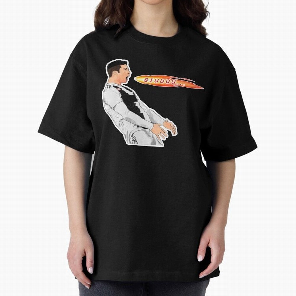 Siuuu Cristiano ronaldo funny Oversized T-Shirt Carry the Dream of Match Day Hype around FIFA World Cup 2026 USA Canada Mexico, Haaland, Spain and Netherlands, Vintage Soccer Flavor, Modern Football Stars, National Flags and Final Night Emotion;