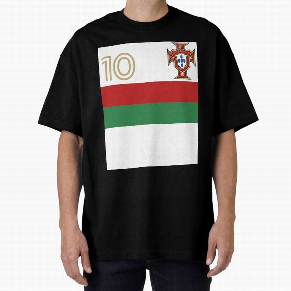 Portugal | 2026 World Cup Fan Apparel Oversized T-Shirt Represent the FIFA World Cup 2026 Journey through Neymar, Haaland and Cristiano Ronaldo Highlights, Germany Pride, Match Day Excitement, Supporter Culture, Golden Goals and Global Football