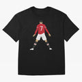 CR7 Man U | SIIIIIUUUUUUU (Celebration) Oversized T-Shirt Capture Global Football Passion for FIFA World Cup 2026 USA Canada Mexico, Capturing Messi, CR7 and Mbappe, England, France and Netherlands, Global Supporter Spirit, Legendary Goals,