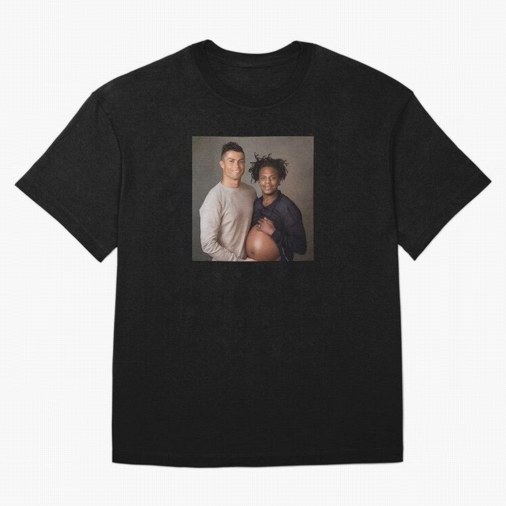 Cristiano Ronaldo and IShowSpeed pregnant. Oversized T-Shirt Show Your Tournament Heart for FIFA World Cup 2026 USA Canada Mexico Spirit, Highlighting Spain, Mbappe, Fan Favorite Moments, National Team Passion, Big Match Drama and Soccer History;