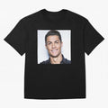 Cristiano Ronaldo Poster Oversized T-Shirt Bring a Vintage Feel to FIFA World Cup 2026 Group Stage for Fans of Messi, CR7 and Mbappe and Argentina and Brazil, Bringing Champion Mindset, Group Stage Buzz, Knockout Tension and Passionate Fan Culture;