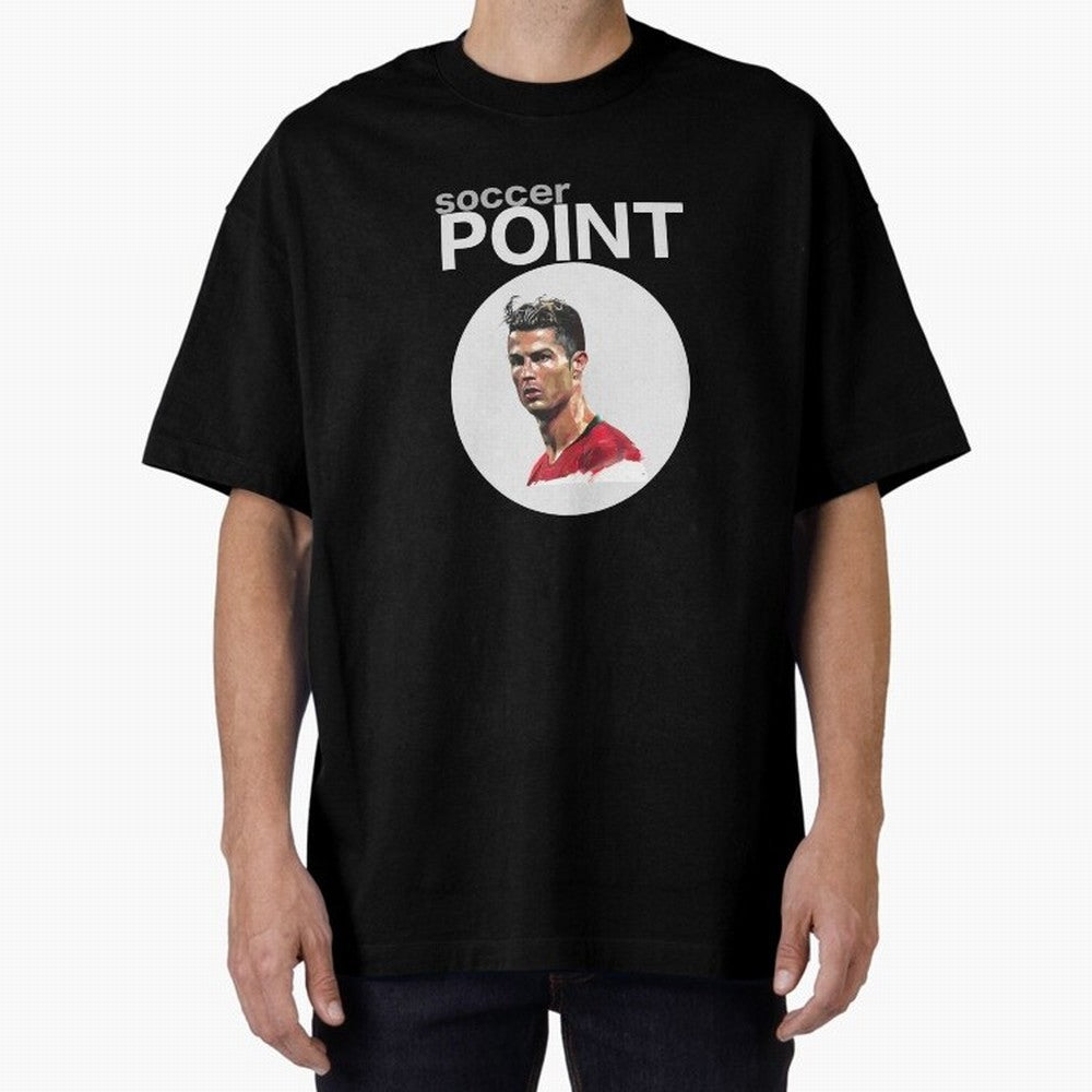 soccer POINT Oversized T-Shirt Capture Stadium Memories from Match Day Hype around FIFA World Cup 2026, Neymar, Brazil, Worldwide Fan Energy, Dramatic Goals, Stadium Lights and Championship Celebrations; Perfect for Supporters Who Want Bold