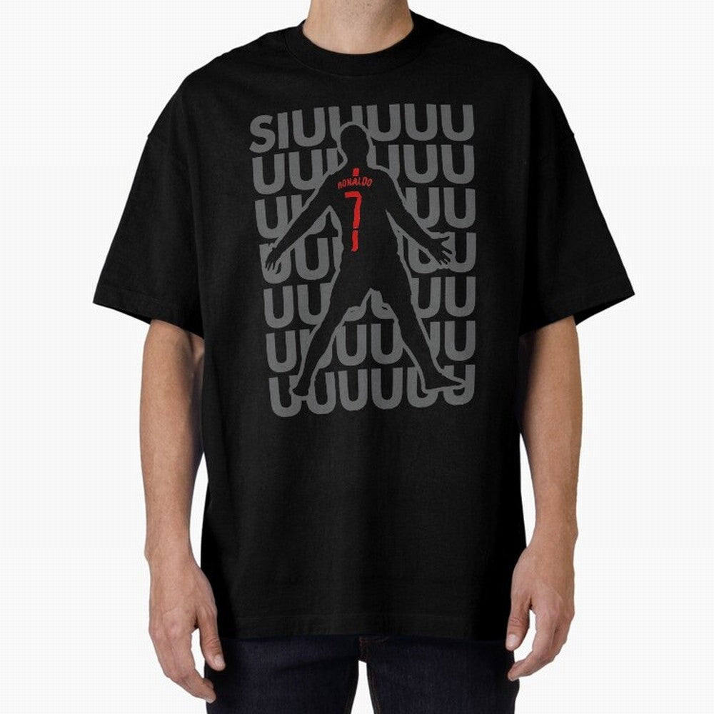 Cristiano Ronaldo 7 Oversized T-Shirt Support FIFA World Cup 2026 Spirit, Celebrating England, France and Netherlands, Cristiano Ronaldo, Haaland and CR7, Global Supporter Spirit, Legendary Goals, National Colors and Tournament Celebration; Ideal