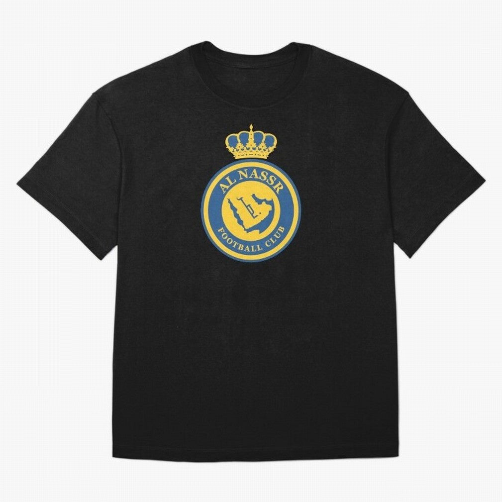 Al-Nassr Football Club - Oversized T-Shirt Back the Journey through FIFA World Cup 2026 Group Stage Spirit, Capturing France and Portugal, Messi and Cristiano Ronaldo, Worldwide Fan Energy, Dramatic Goals, Stadium Lights and Championship
