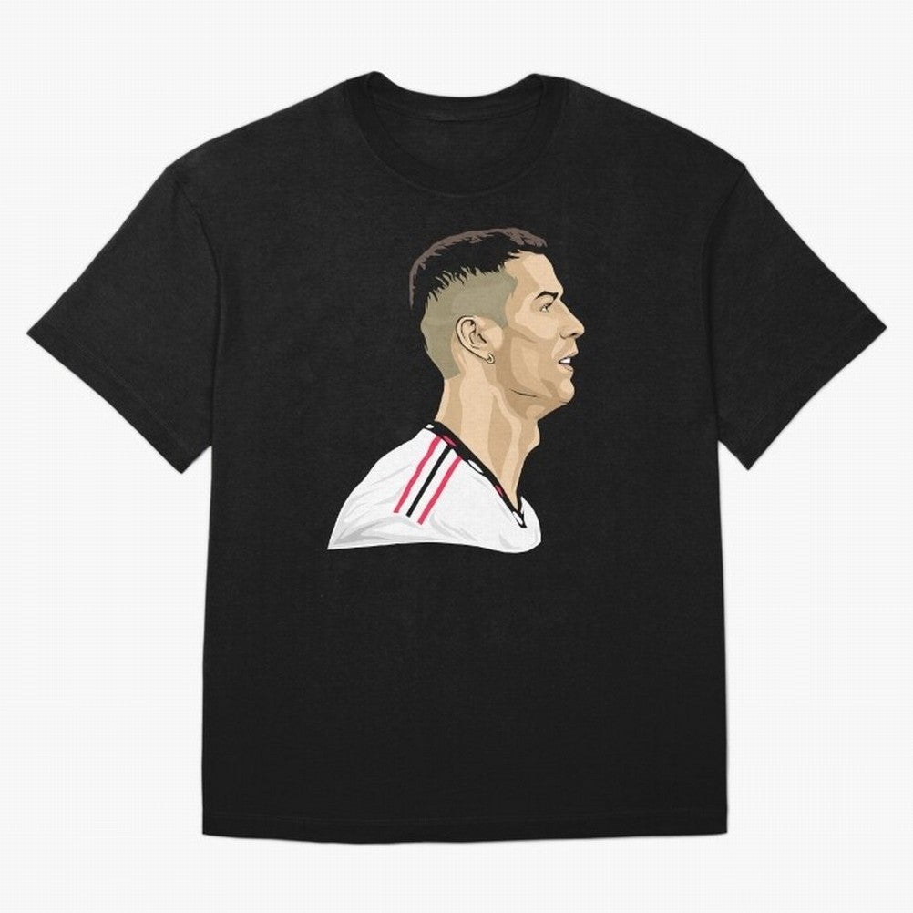 C Ronaldo - Iconic Oversized T-Shirt Show Championship Spirit for FIFA World Cup 2026 Group Stage Featuring Mbappe, France Energy, Worldwide Fan Energy, Dramatic Goals, Stadium Lights and Championship Celebrations; Ideal for Fans Who Follow Messi,