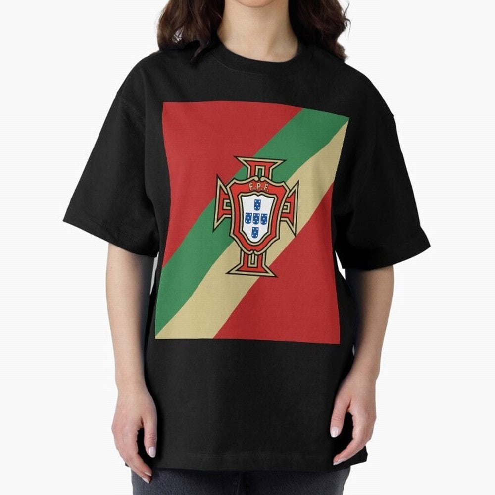 Portugal | 2026 World Cup Fan Apparel Oversized T-Shirt Bring Supporter Culture to FIFA World Cup 2026 Group Stage Spirit, Built around France and Portugal, Mbappe and Neymar, Worldwide Fan Energy, Dramatic Goals, Stadium Lights and Championship