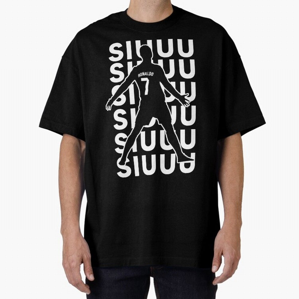 siuuu ronaldo Cristiano CR7 memes MUFC Oversized T-Shirt Feel the Roar of Global Football Passion for FIFA World Cup 2026, with Neymar, Haaland and Cristiano Ronaldo, Spain, Championship Spirit, Famous Goals, Roaring Crowds and International