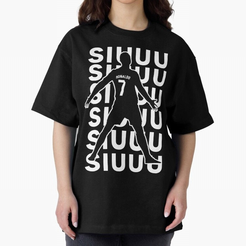 siuuu ronaldo Cristiano CR7 memes MUFC Oversized T-Shirt Feel the Roar of Global Football Passion for FIFA World Cup 2026, with Neymar, Haaland and Cristiano Ronaldo, Spain, Championship Spirit, Famous Goals, Roaring Crowds and International