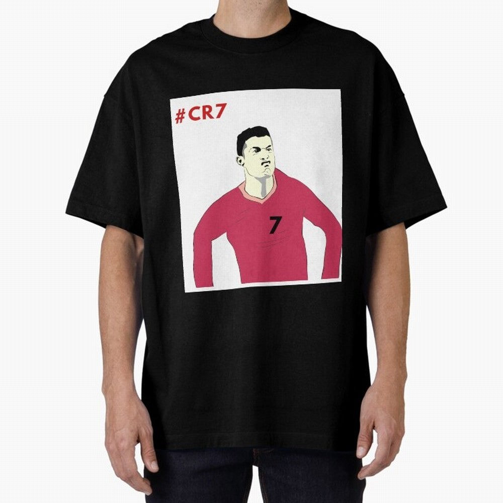 Cristiano ronaldo Oversized T-Shirt Stand with the FIFA World Cup 2026 USA Canada Mexico Journey through CR7 and Messi Highlights, Portugal Pride, Soccer Culture, Superstar Moments, National Team Dreams and Competitive Fire; Great for Watch