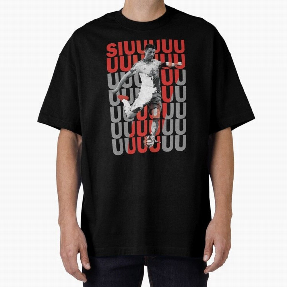 Siuuuuuu Cristiano Ronaldo Oversized T-Shirt Celebrate Rivalries and Pride in Match Day Hype around FIFA World Cup 2026 USA Canada Mexico, Neymar, Spain, Goal Celebration Energy, Supporter Heritage, Football Icons and Worldwide Tournament Joy;