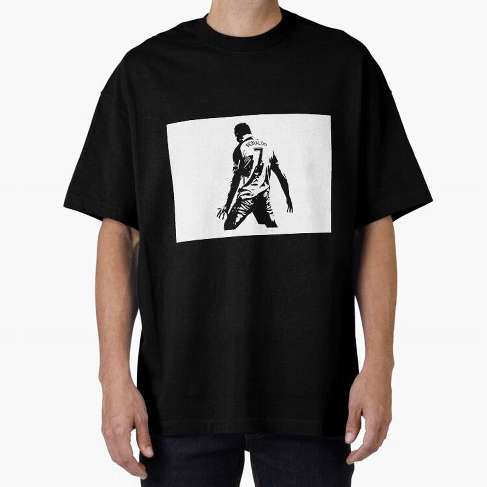 Cristiano Ronaldo Oversized T-Shirt Celebrate Fan Culture around FIFA World Cup 2026 USA Canada Mexico Spirit, Celebrating Argentina, France and Brazil, Messi, CR7 and Mbappe, Classic Soccer Heritage, Championship Pressure, Fan Loyalty and